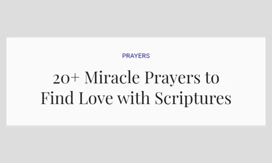 20+ Miracle Prayers to Find Love with Scriptures