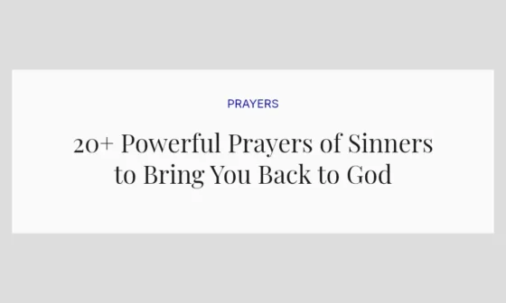20+ Powerful Prayers of Sinners to Bring You Back to God