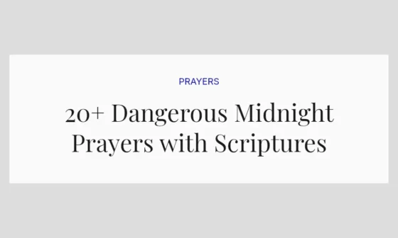 20+ Dangerous Midnight Prayers with Scriptures