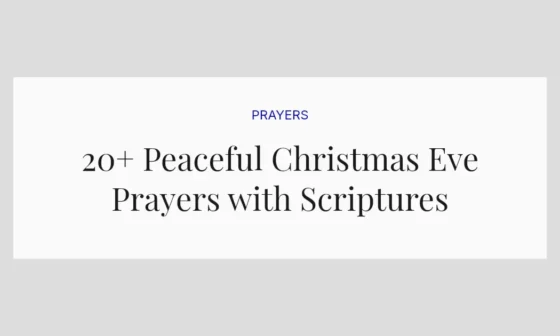 20+ Peaceful Christmas Eve Prayers with Scriptures