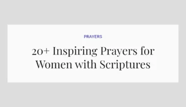 20+ Inspiring Prayers for Women with Scriptures