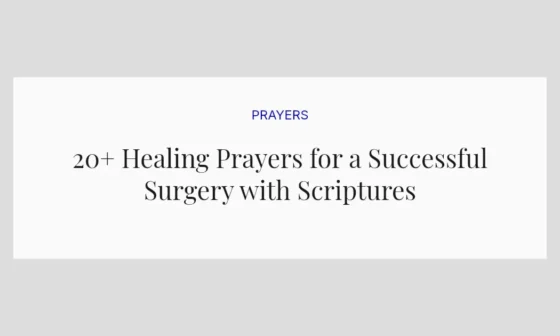 20+ Healing Prayers for a Successful Surgery with Scriptures