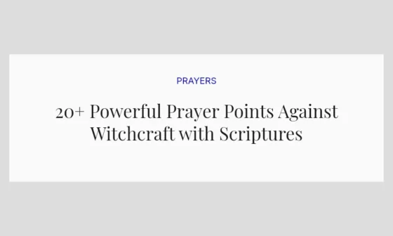 20+ Powerful Prayer Points Against Witchcraft with Scriptures