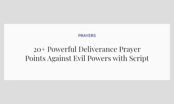 20+ Powerful Deliverance Prayer Points Against Evil Powers with Scriptures