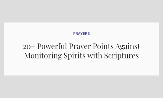 20+ Powerful Prayer Points Against Monitoring Spirits with Scriptures