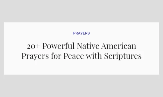 20+ Powerful Native American Prayers for Peace with Scriptures